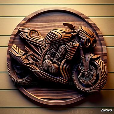 3D модель Kawasaki Z900RS Cafe (STL)